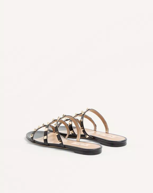 Valentino Rockstud Flat Slide Sandal - Image 4